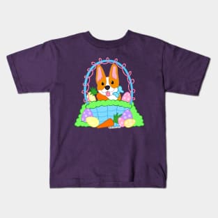 Corgi Easter Basket Kids T-Shirt